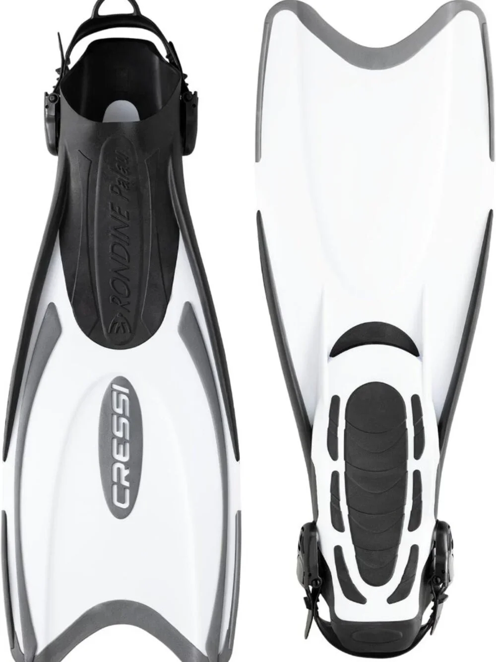 Adjustable Open Heel Snorkeling Fins for Adults - Lightweight Travel Swim Gear